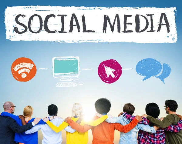 Social Media Connection Konzept — Stockfoto