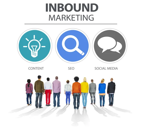 Inbound-Marketingkonzept — Stockfoto