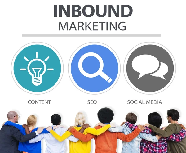 Inbound Marketing Concept — Zdjęcie stockowe