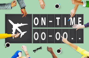 On Time Punctual Efficiency Organization Concept