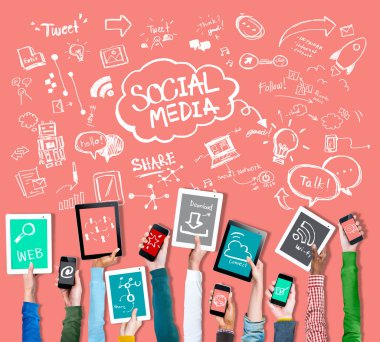 Social Media Global Communication Concept