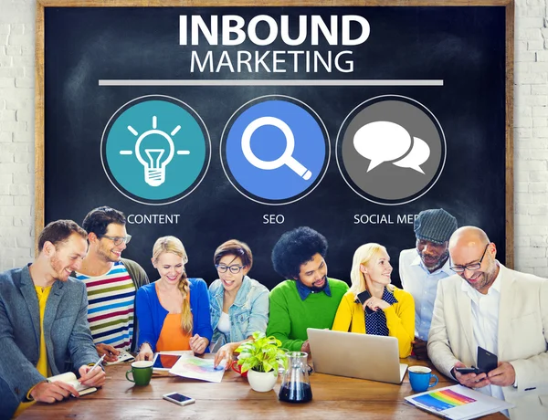 Inbound-Marketingkonzept — Stockfoto