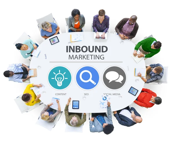 Inbound Marketing koncepcja — Zdjęcie stockowe