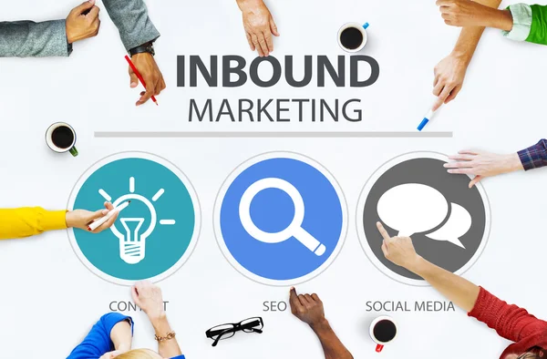 Inbound Marketing koncepcja — Zdjęcie stockowe