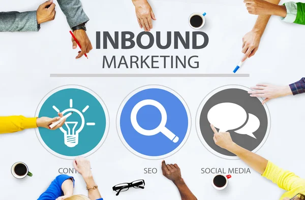 Inbound Marketing koncepcja — Zdjęcie stockowe