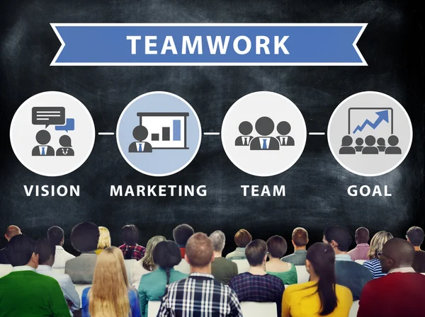 Werkcollege conferentie Teamwork Concept — Stockfoto