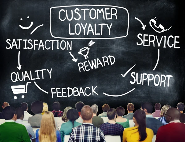 Konsep loyalitas pelanggan — Stok Foto