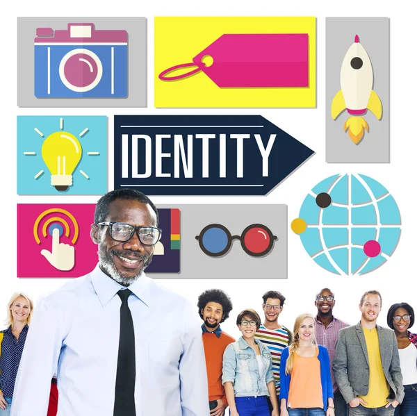 Концепція ідентичності брендингу бізнесу — стокове фото