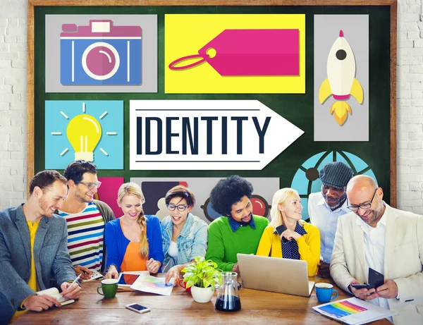 Identidade Branding conceito de negócio — Fotografia de Stock