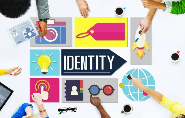 Identità Branding Business concetto — Foto Stock