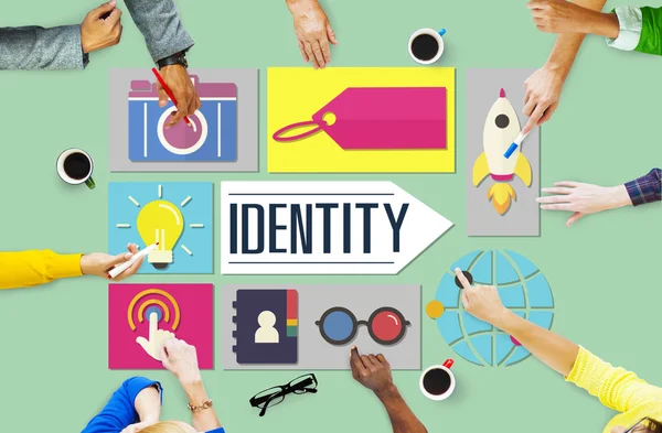 Identity Branding Geschäftskonzept — Stockfoto