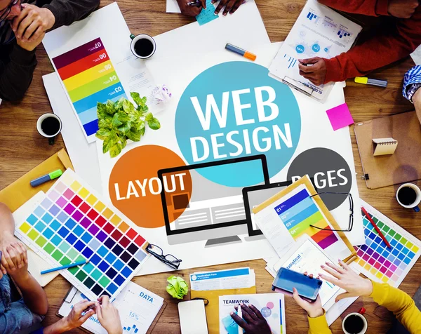 Concetto di contenuto Web Design — Foto Stock