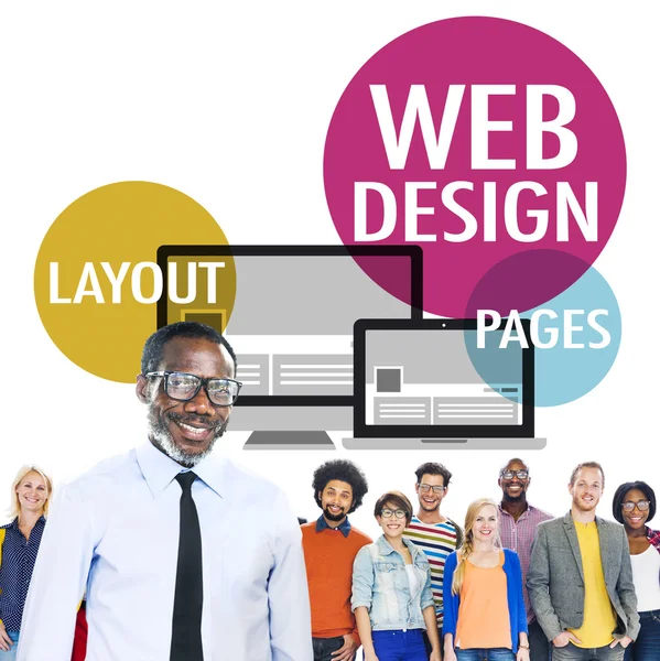 Concetto di contenuto Web Design — Foto Stock