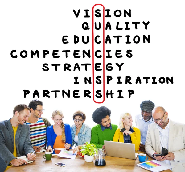 Succes overwinning strategie visie Concept — Stockfoto
