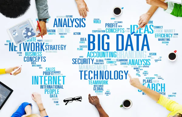 Concetto di Big Data Storage Information — Foto Stock