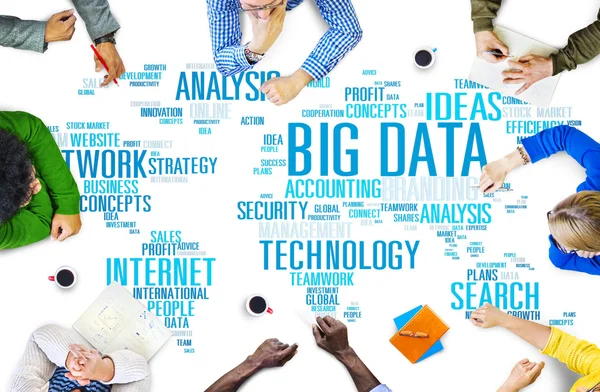 Conceito de informações de armazenamento de Big Data — Fotografia de Stock