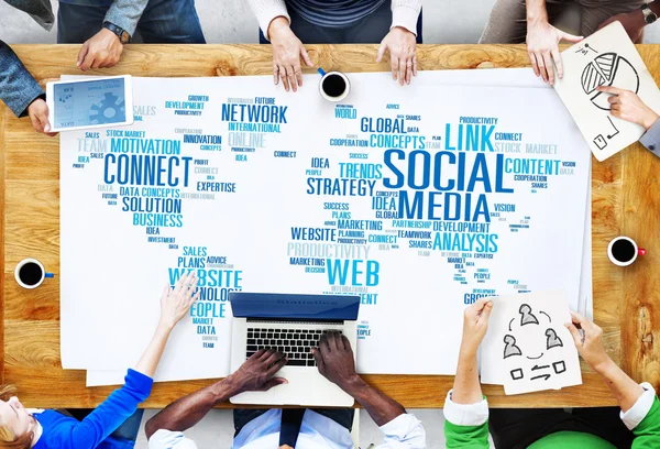 Social Media Internet Connection Concept — Stock Photo, Image