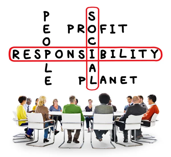 Sociala ansvar koncept — Stockfoto