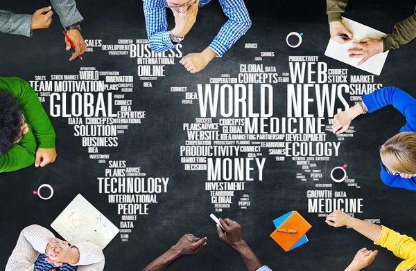 Dünya haber Küreselleşme kavramı — Stok fotoğraf