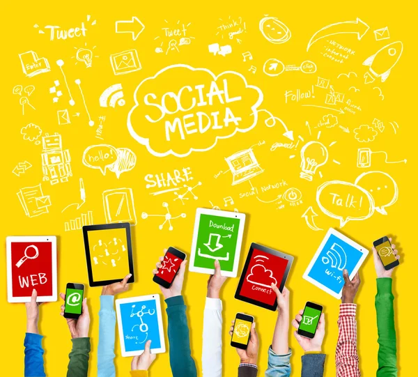 Concetto di social media — Foto Stock