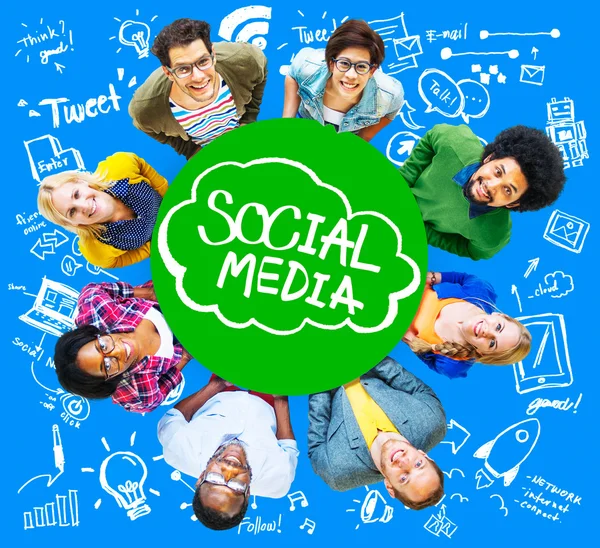 Social Media Global Concept Communication — Photo