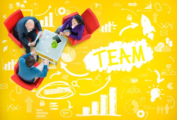 Team Teamwork ondersteuning samenwerking Concept — Stockfoto