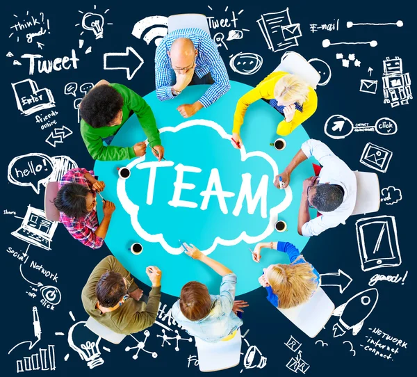 Teamwork Kollaborationskonzept — Stockfoto