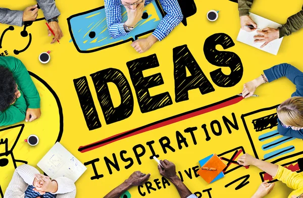Ideas Inspiración Piensa en un concepto creativo — Foto de Stock