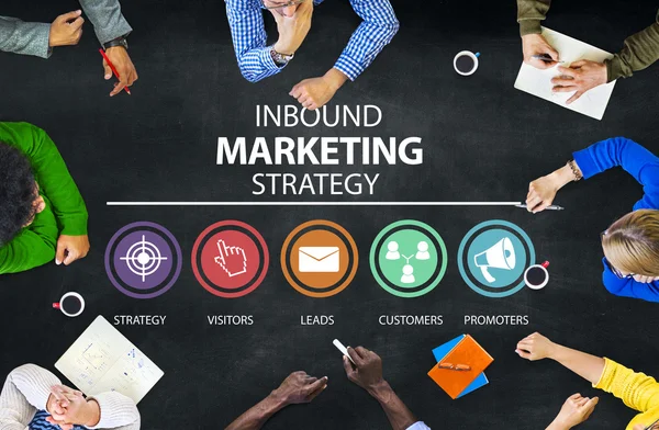 Inbound Marketing Strategiekonzept — Stockfoto