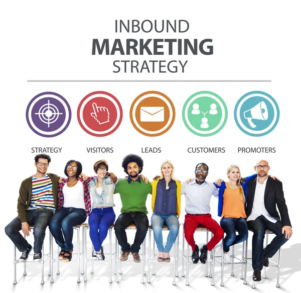 Inbound Marketing Strategy Concept — Stock Photo, Image