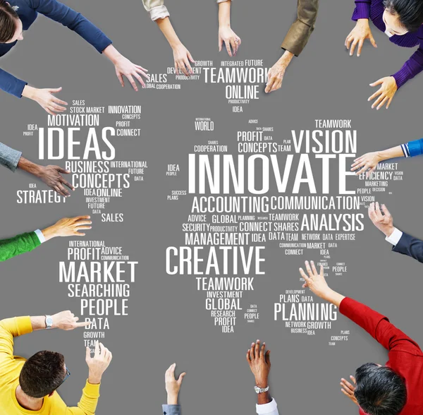 Innovációs inspiráció kreativitás ötletek — Stock Fotó