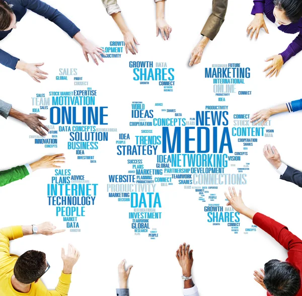 Social Media Internet Connection Global Communications — Stock Photo, Image