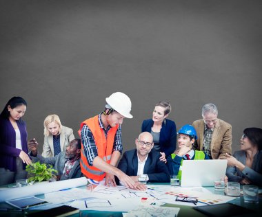 İş insanlar tartışma takım kavramı