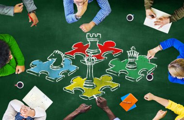 Satranç oyunu strateji eğlence kavramı