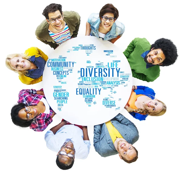 Diversità Etnia Mondo Comunità Globale — Foto Stock