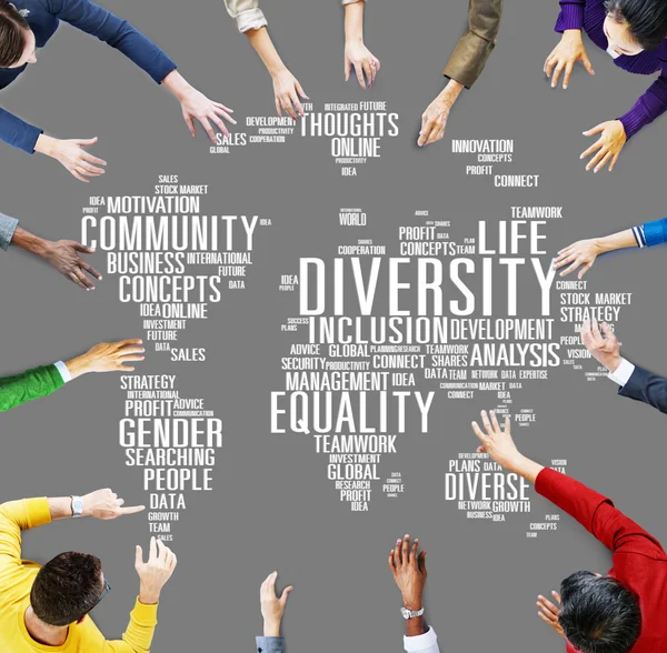 Diversidad Etnia Comunidad Global Mundial — Foto de Stock