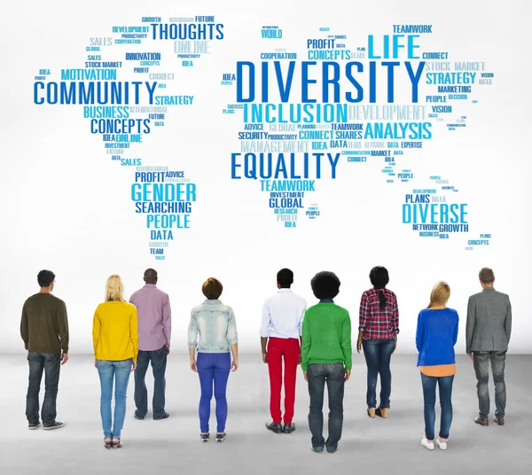 Diversidad Etnia Comunidad Global Mundial — Foto de Stock