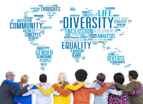 Diversidad Etnia Comunidad Global Mundial — Foto de Stock