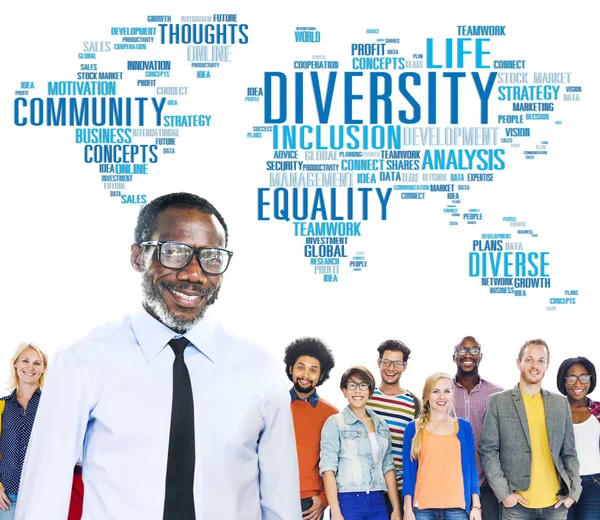 Diversidad Etnia Comunidad Global Mundial — Foto de Stock