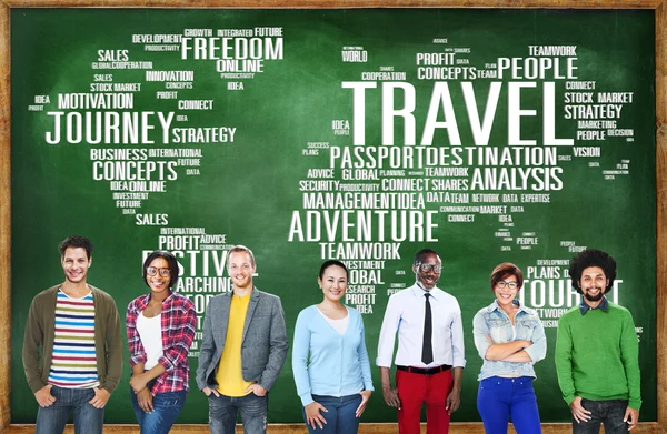 Global Travel Adventure Concept — Stock Photo, Image