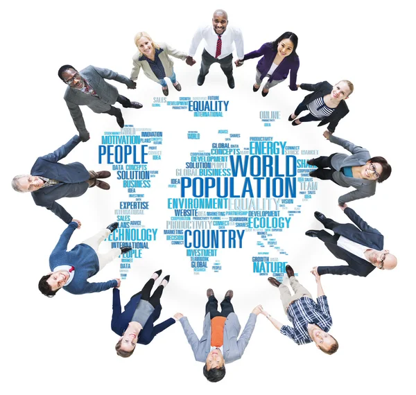 World Population Global People Community Concept — Stock Photo, Image