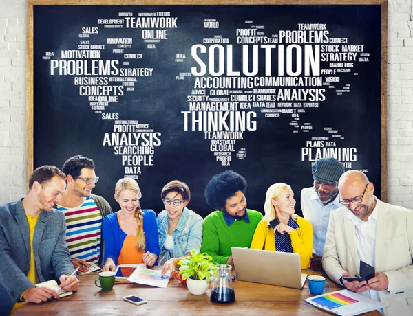 Global Solution Sole Problem Strategy Concept — Stock Photo, Image