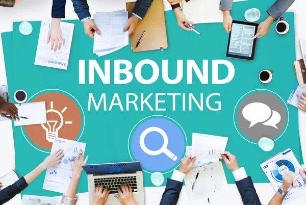 Inbound Marketing Strategiekonzept — Stockfoto