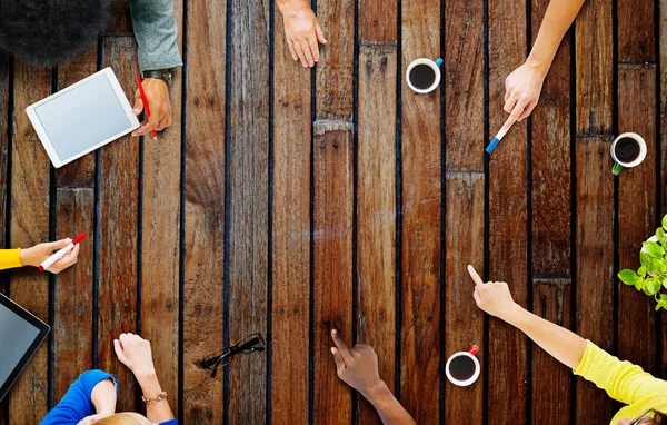 Conceito de reunião de projeto de equipe de negócios — Fotografia de Stock