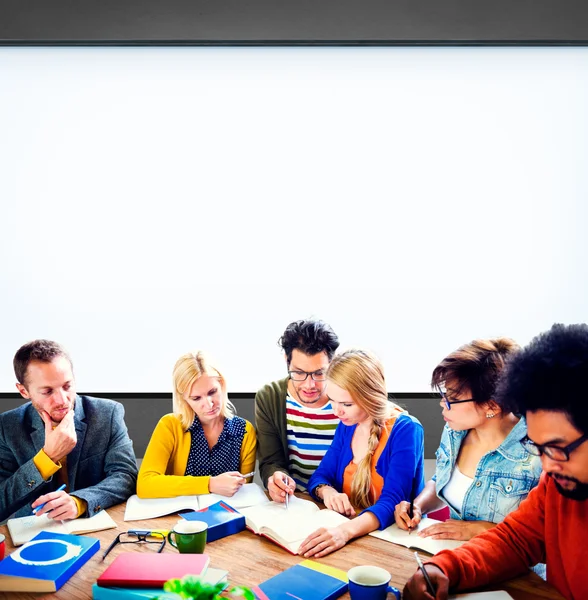 People Confernece Conceito de Discussão de Trabalho em Equipe — Fotografia de Stock