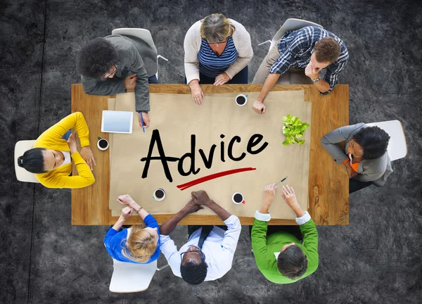 Group of People Discussing About Advice — Stock Photo, Image