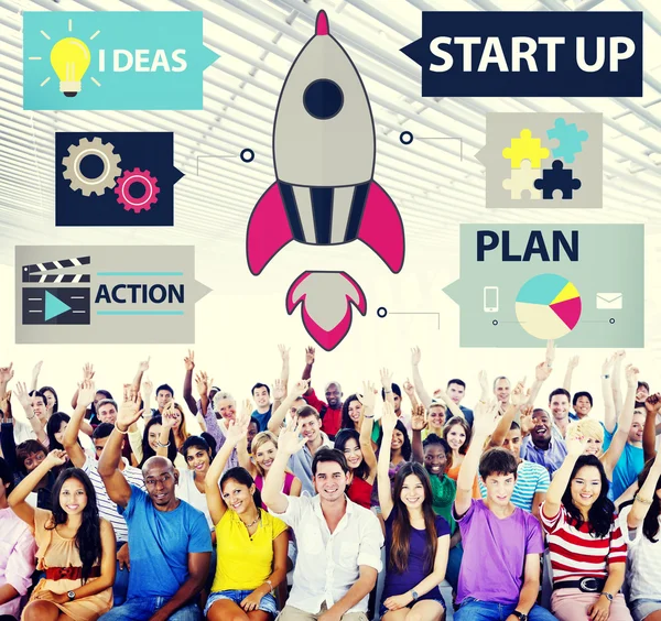 Opstarten van succes Plan Business Concept — Stockfoto
