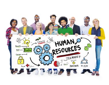İnsan kaynakları iş ekip çalışması kavramı