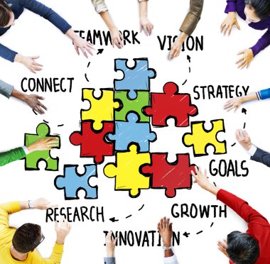 Ekip çalışması takım bağlantı stratejisi kavramı