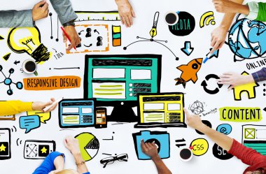Media Teamwork Brainstorming Concept